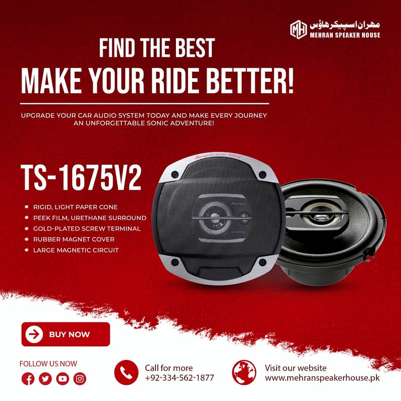 Car Dashboard & Rear Speakers, Bluetooth MP3 Car Audio, Available. 3