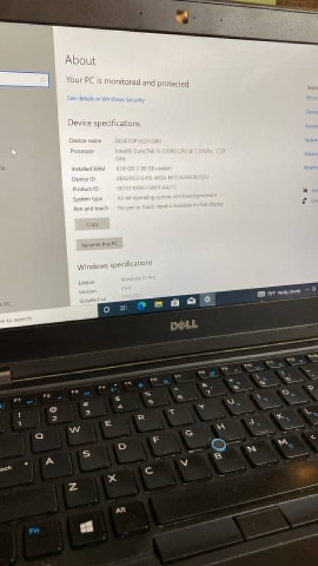 Dell Core i5 6th generation Condition 8.5/10 5