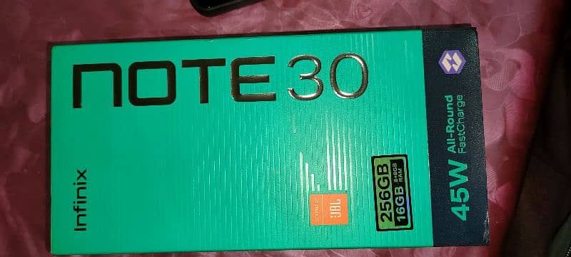 Infinix Note 30 8+8 Ram 256GB Room With Complete Box 0