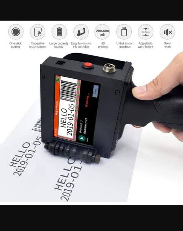 handheld Expiry date printer machine/handy printer/date coder gun 1