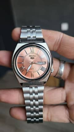 Seiko 5 new rare salmon