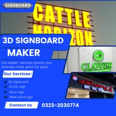 Sign Board | 3D Sign Board | Neon Sign Board | LED Sign Board