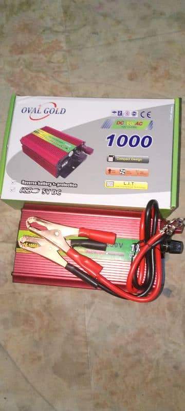 Inverter 1000W 12 volt DC to 220 volt ac 6