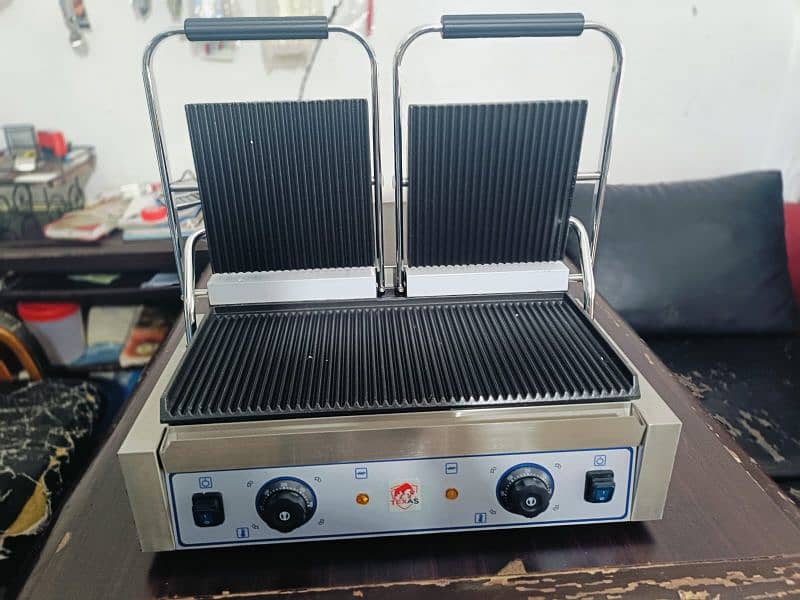 Double/single Panini grill electric china commercial pizza oven 0