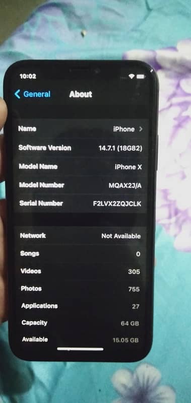 iphone x for sell its bypass 64 gb 5