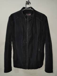 Velvet like material jacket for men