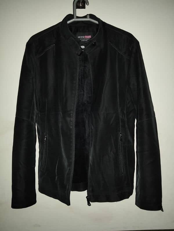 Velvet like material jacket for men 2