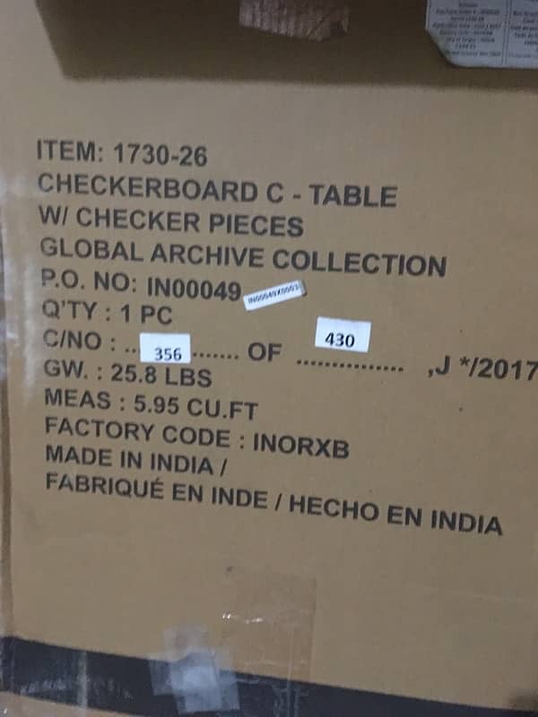 C Table checkerboard side table 5