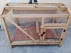 One wood & two iron cages for sale