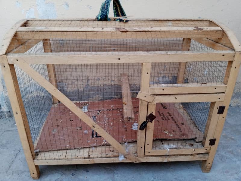 One wood & two iron cages for sale 1