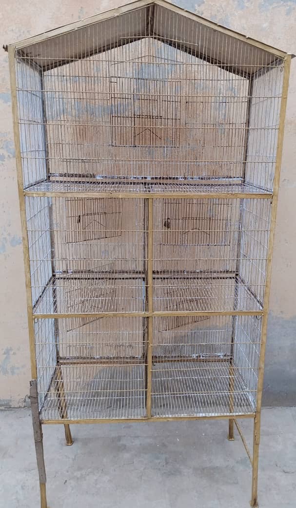 One wood & two iron cages for sale 3