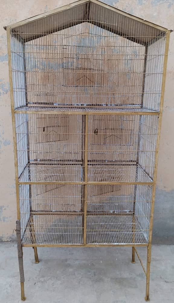 One wood & two iron cages for sale 5