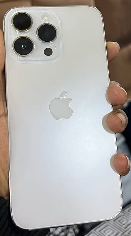 I PHONE 14 pro max non PTA JV BRAND NEW WHITE COLOUR 0