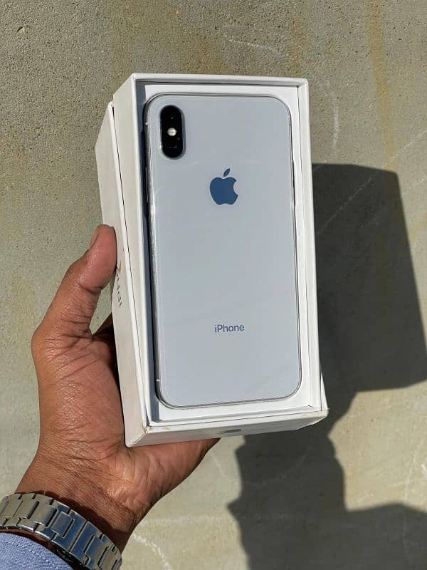 iPhone:X  with Box   256:GB PTA APROVE  Battery:100% Face iD ok 0