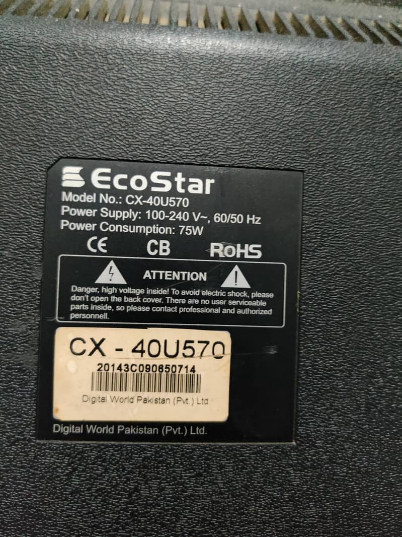 Ecostar LED TV 40" 2