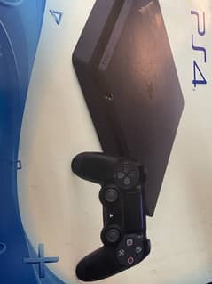 ps4 slim  500gb with box, and game crew 2