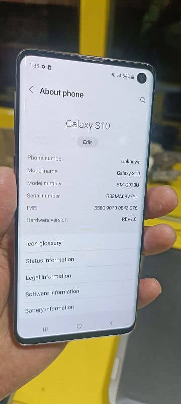 Samsung S10 non pta mobile for sale only kit hai 5