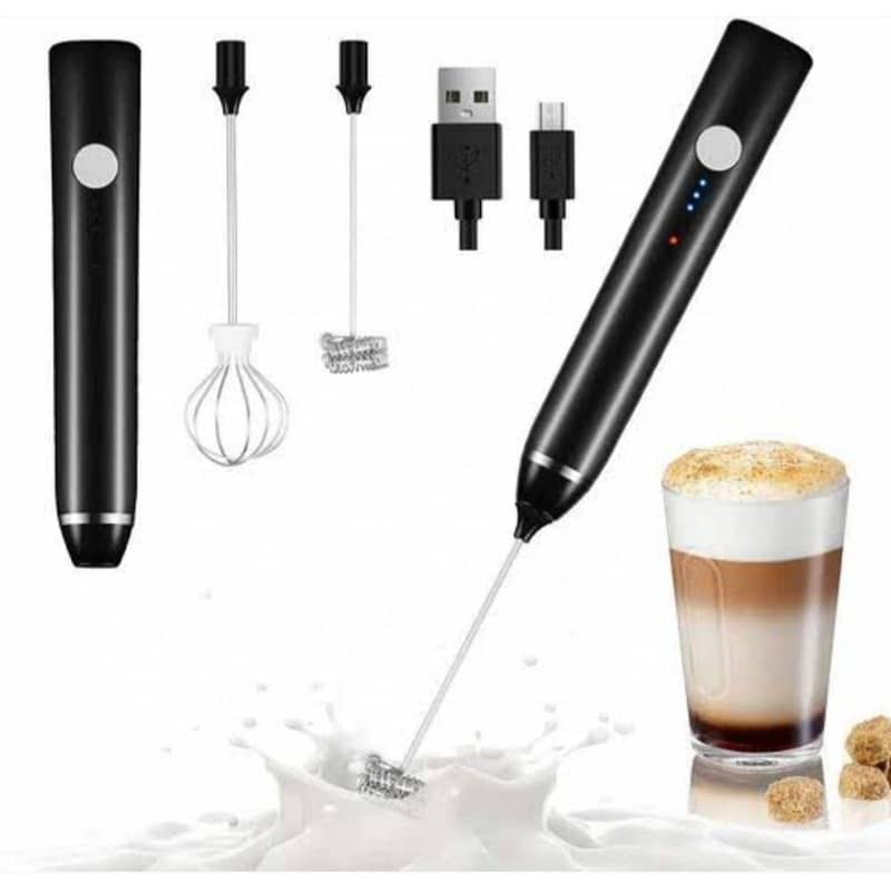 Electric Coffee Mixer Rechargeable Frother 3Speed Adjustable Blender 2