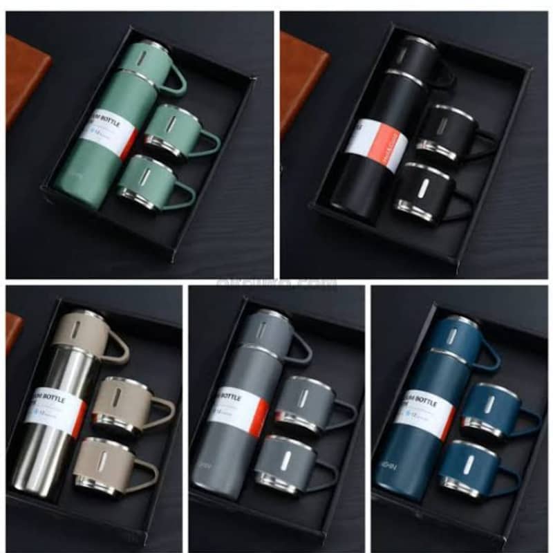 Stainless Steel Vacuum Flask Set hot and cool water bottal 0