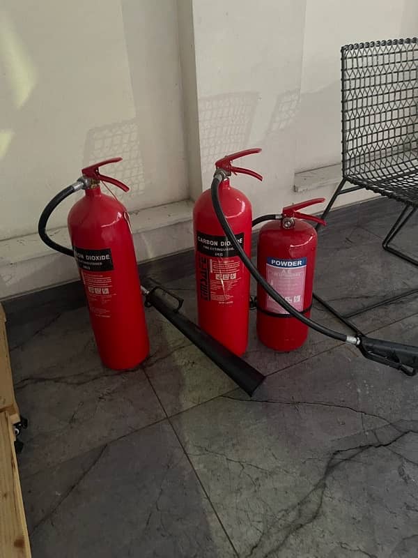 fire alarm cylinders CO2 and DCP 0