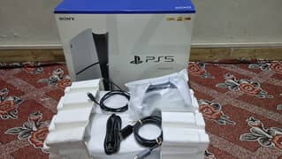 Ps5 Slim Game 2 Controller 1TB With Complete Box