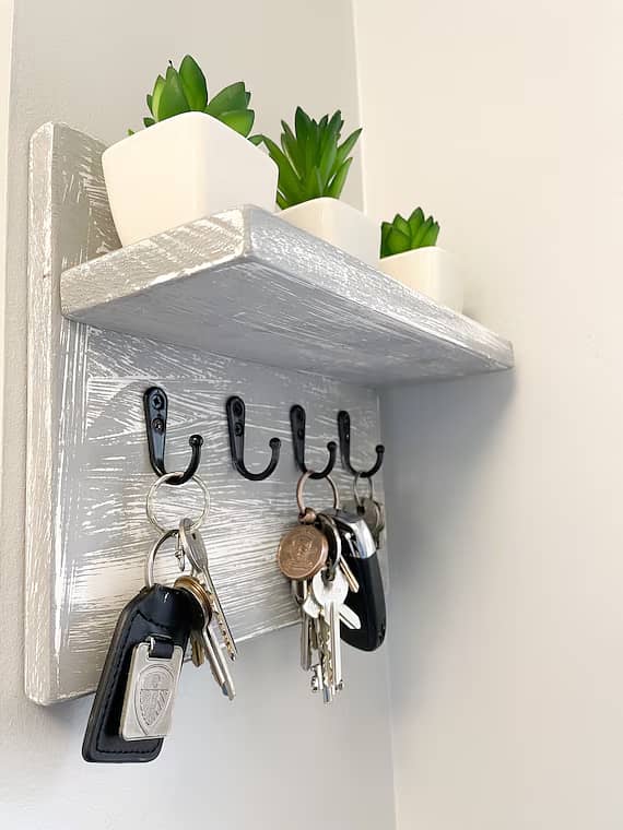 Key Holder - Wooden Key Chain Rack - Key Chain Holder - Wall Storage 4