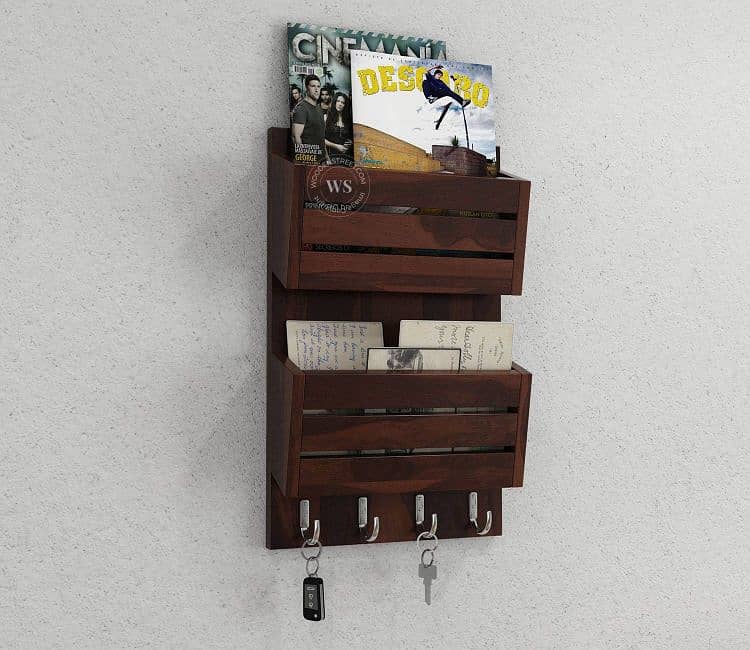 Key Holder - Wooden Key Chain Rack - Key Chain Holder - Wall Storage 6