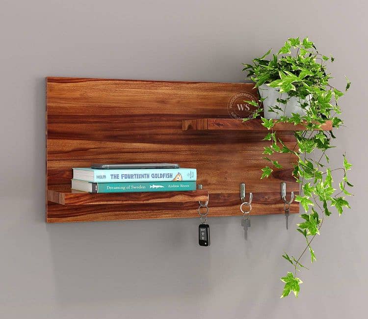 Key Holder - Wooden Key Chain Rack - Key Chain Holder - Wall Storage 12