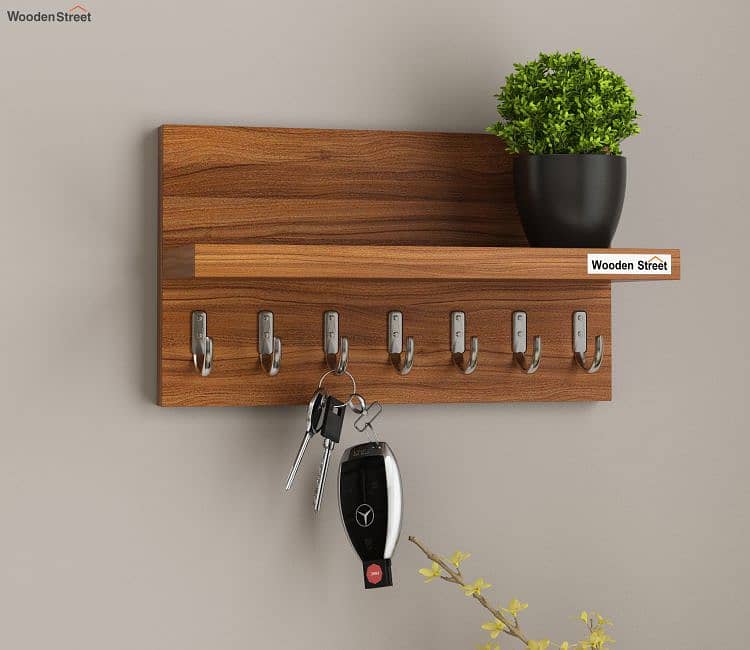 Key Holder - Wooden Key Chain Rack - Key Chain Holder - Wall Storage 13