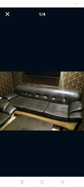 Leather sofas 3 2.1  dark brown leather 1