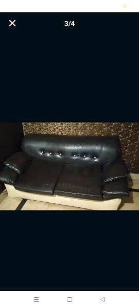 Leather sofas 3 2.1  dark brown leather 2