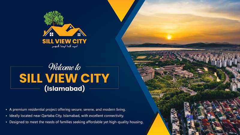 5 Marla plot for sale on monthly installments in Sill view City 1