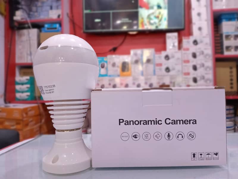 Wifi Camera | V380 Panoramic Bulb Camera | Security Cameras 1