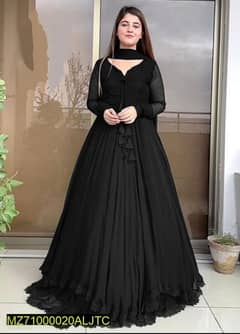 3 Pcs Women's Stitched Chiffon Plain Maxi limited stock