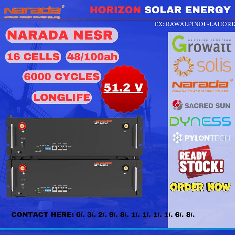 NARADA -DYNESS - SACRED SUN - LITHIUM & GEL  BATTERIES -BEST PRICE 0