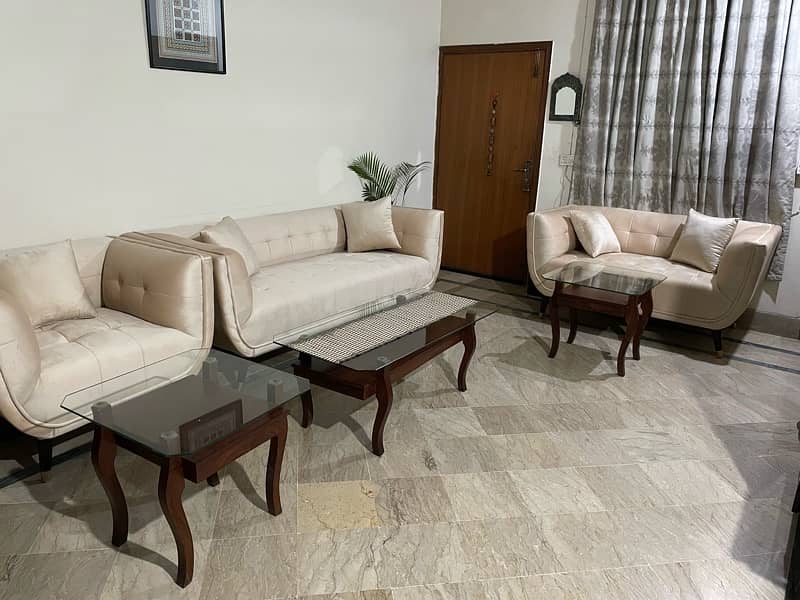 Sofa set | 6 Seater | Turkish Sofa | Velvet finish | Molty Foam Seat | 6