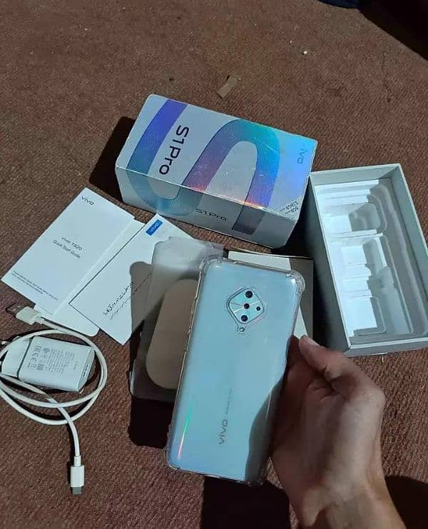 Vivo S1 Pro 8/128 complete box urgent sale connect wtp no 0322=7885525 0