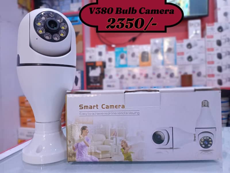 Wifi Camera | V380 Bulb Camera (Single Lens) | Security Cameras 0