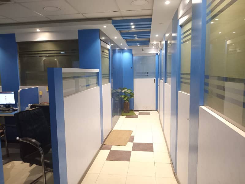 main shahrah e faisal near Nurserrt Bridge 1700 sq ft Furnished office 1