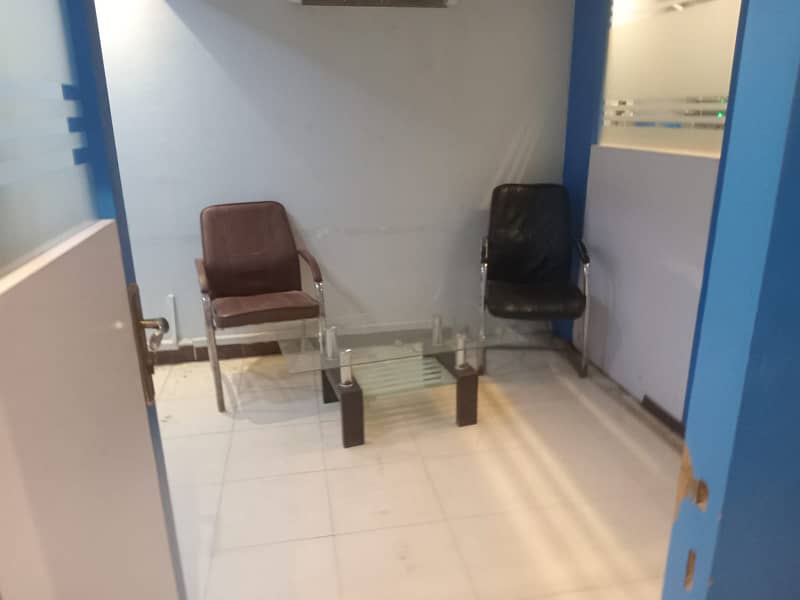 main shahrah e faisal near Nurserrt Bridge 1700 sq ft Furnished office 2