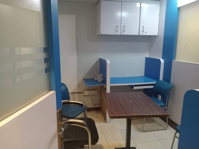 main shahrah e faisal near Nurserrt Bridge 1700 sq ft Furnished office 4