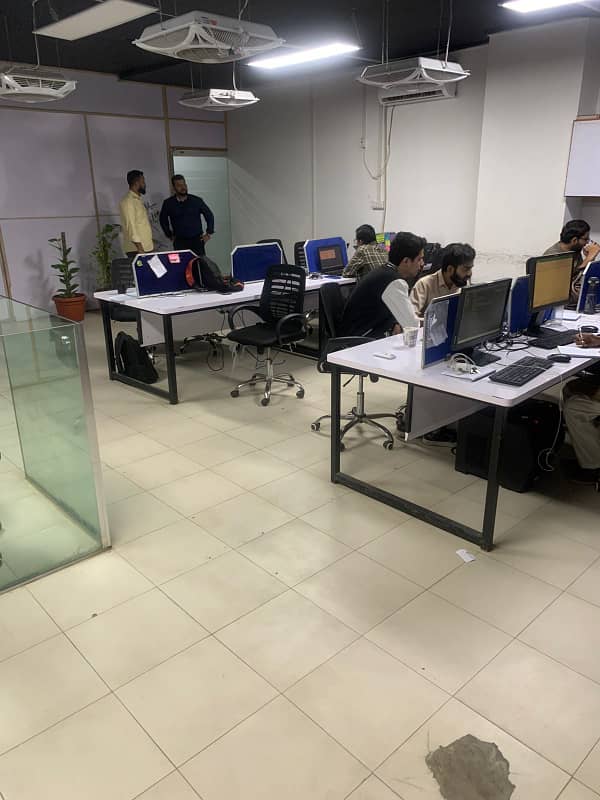 1400 Sq Ft Office At Main Shahrah E Faisal With Car Parking well maintained building 6