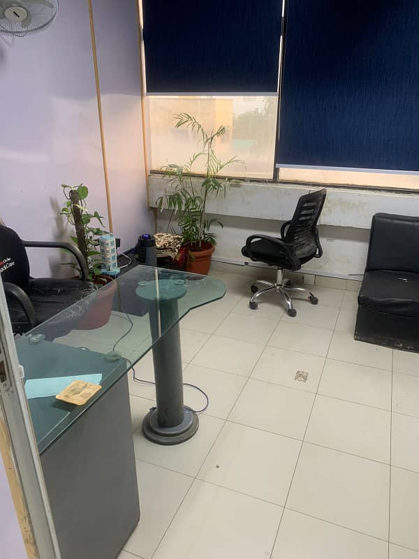 1400 Sq Ft Office At Main Shahrah E Faisal With Car Parking well maintained building 7