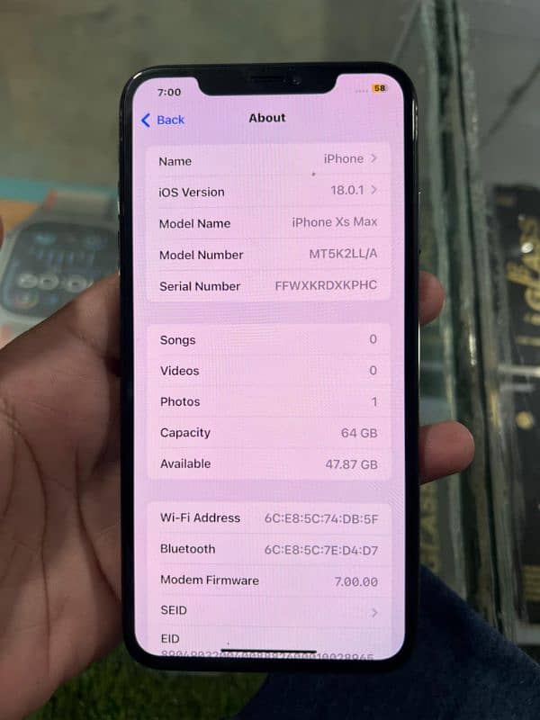 iphone XS MAX 64 GB 5