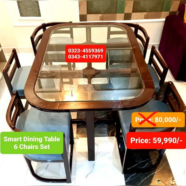 Dining table / Smart dining table / round table dining set / table 7