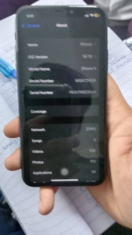 iPhone  X in brand new condition pta approved 2