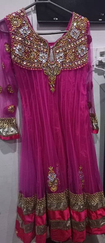 extremely beautiful pink maximum gher frock 2