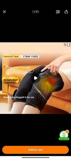 NIJ Electric Heating Knee Brace with Vibration Massager