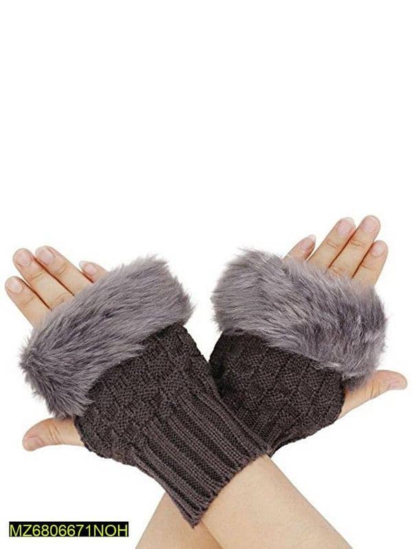 Women Faux Rabbit Fur Gloves Order Now 4