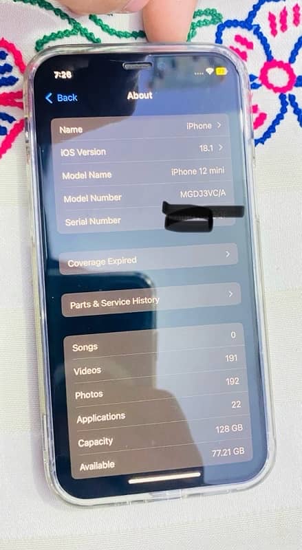 iphone 12mini 128gb  factory unlock 5